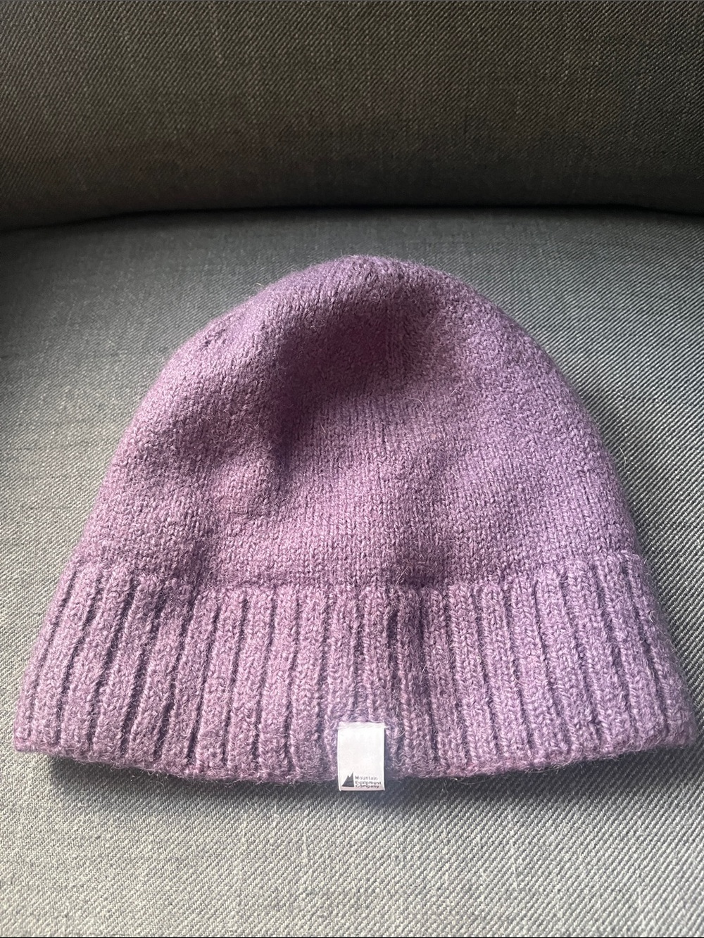 MEC Woman 90% Wool Cozy Purple Knit Beanie Hat